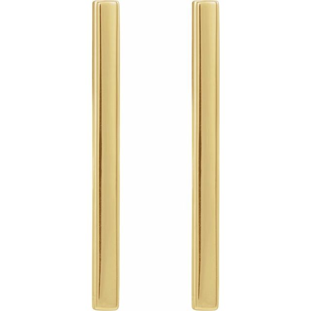 14K Bar Earrings