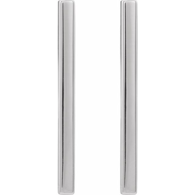 14K Bar Earrings
