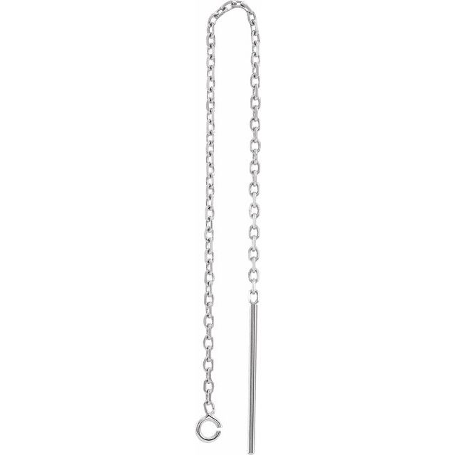 14K Diamond-Cut Cable Chain Ear Threader