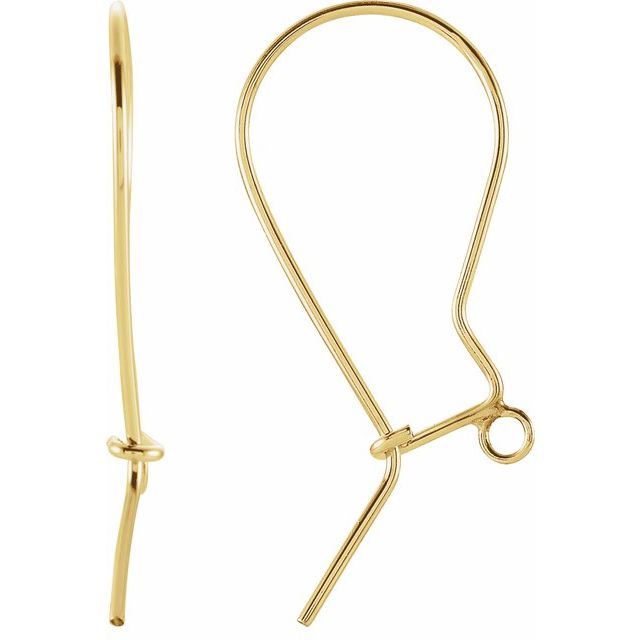 Gold-Filled Kidney Wire Earring Top