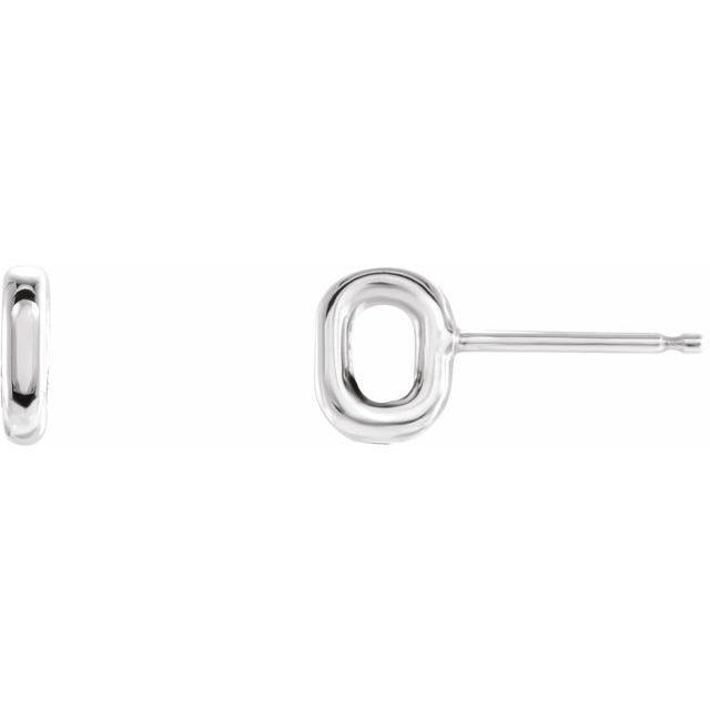 Sterling Silver Open Oval Earring