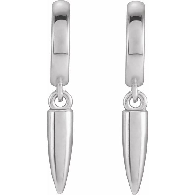 Spike Hinged Hoop Earrings