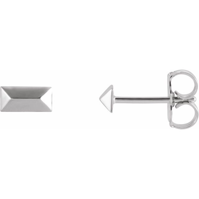 14K Geometric Stud Earrings