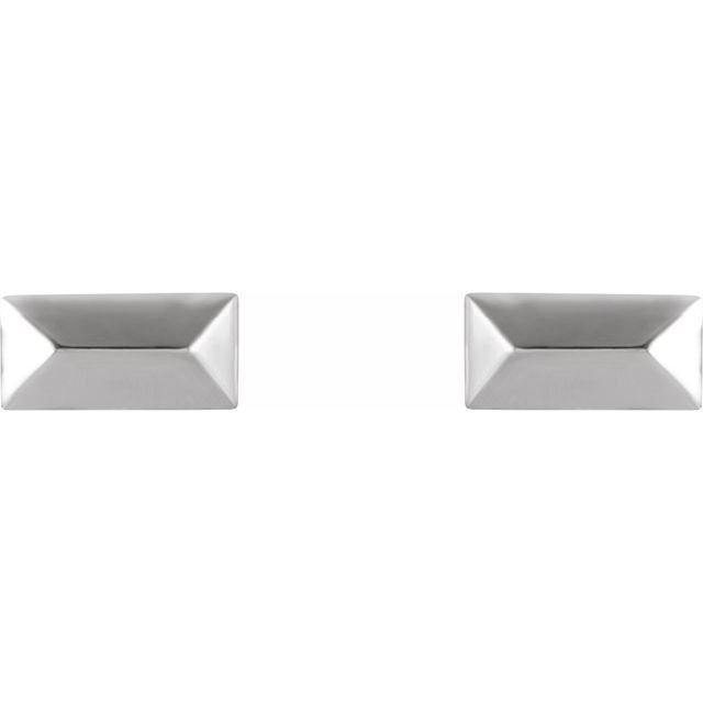 14K Geometric Stud Earrings