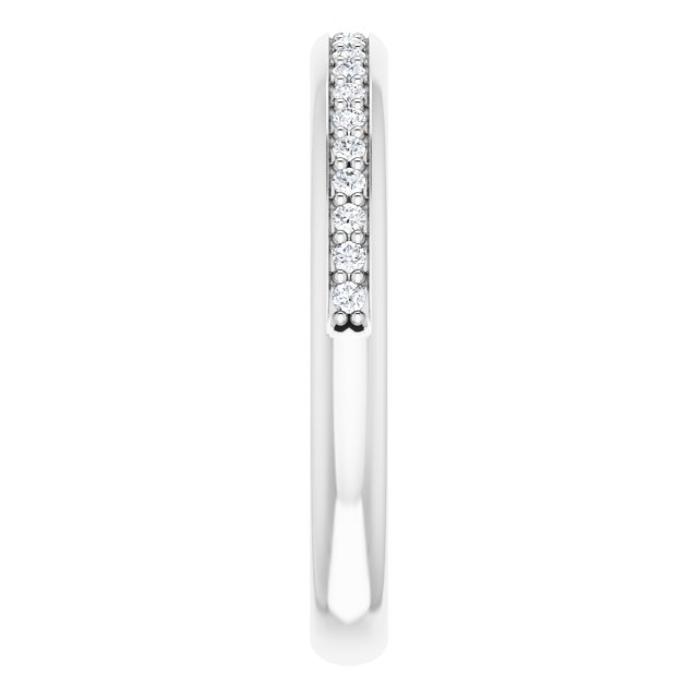 14K White 1/8 CTW Natural Diamond