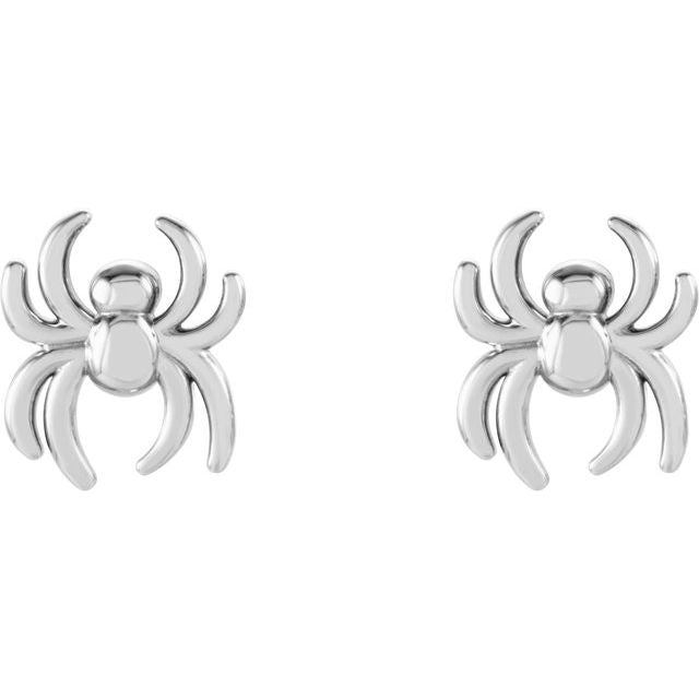 14K Spider Earrings