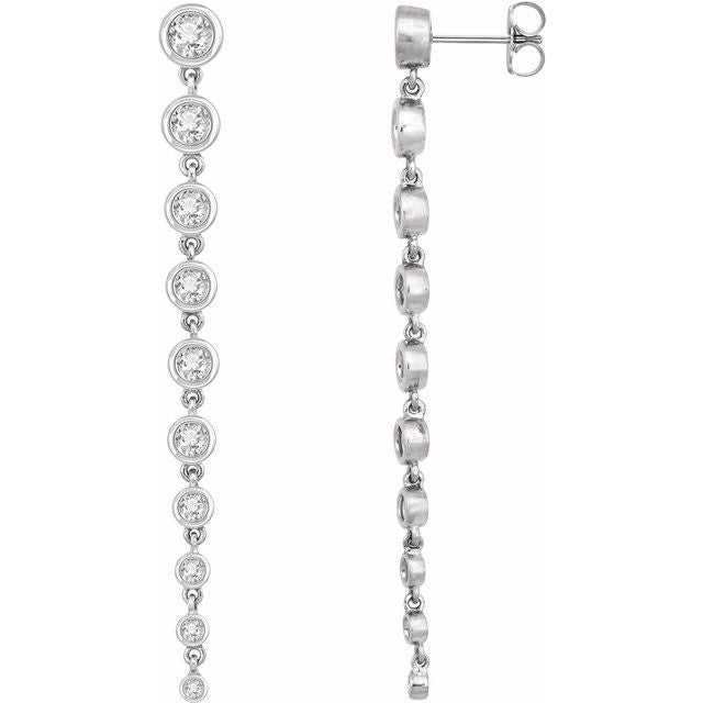 14K 2 CTW Lab-Grown Diamond Earrings