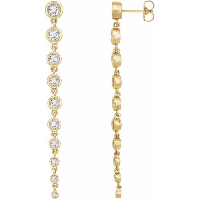 14K 2 CTW Lab-Grown Diamond Earrings