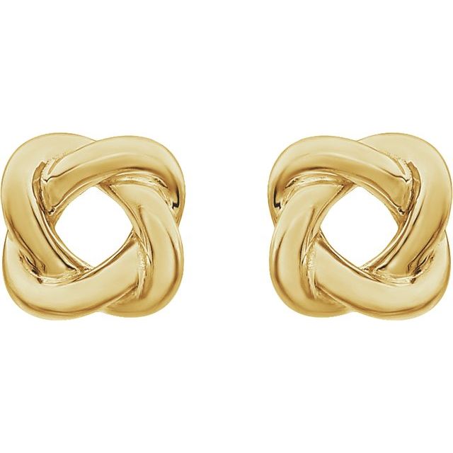 14K Knot Earrings