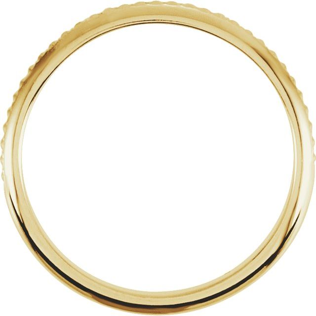 14K Milgrain Band Size 5