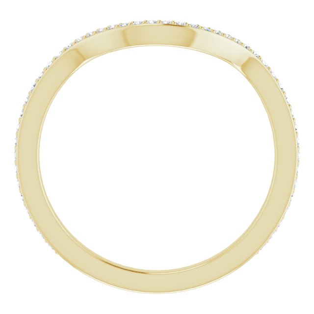14K 1/8 CTW Diamond Band for Round Ring
