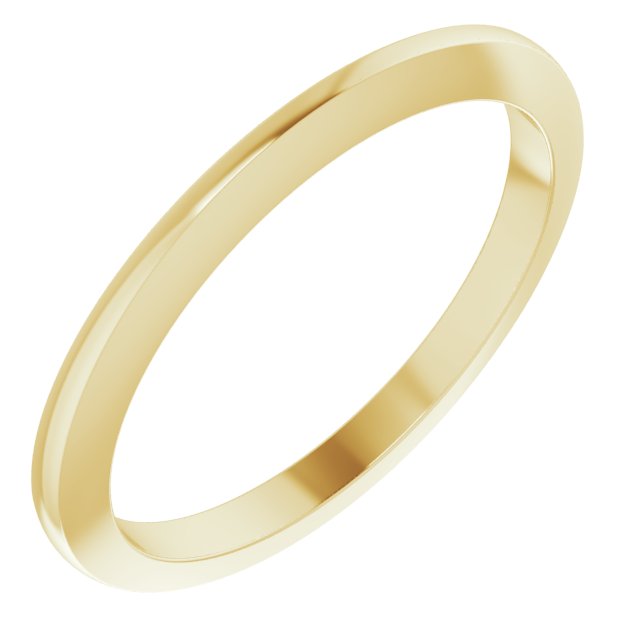 14K Yellow Knife-Edge Band