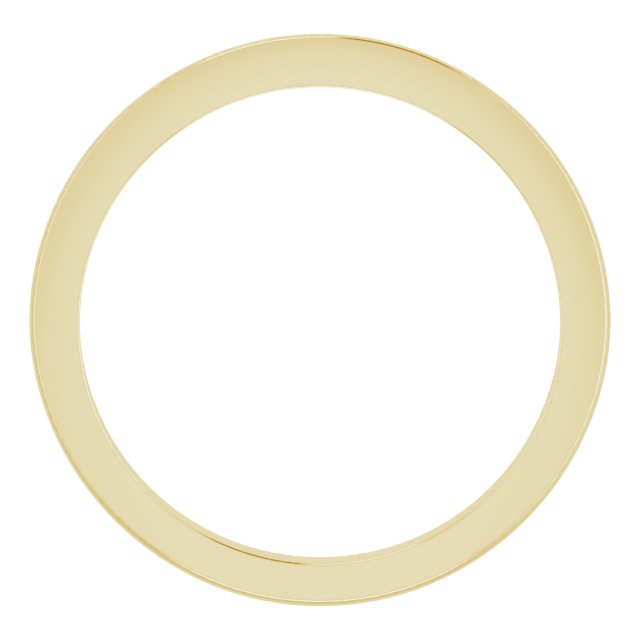 14K Yellow Knife-Edge Band