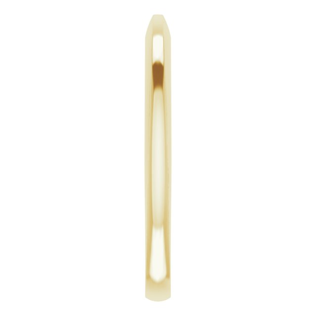 14K Yellow Knife-Edge Band