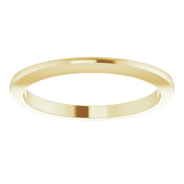 14K Yellow Knife-Edge Band