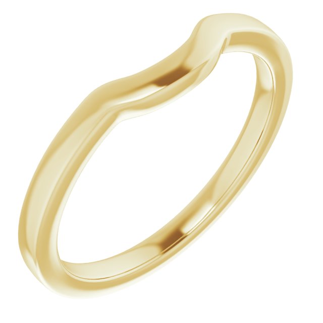 14K Matching Band for Cushion Ring
