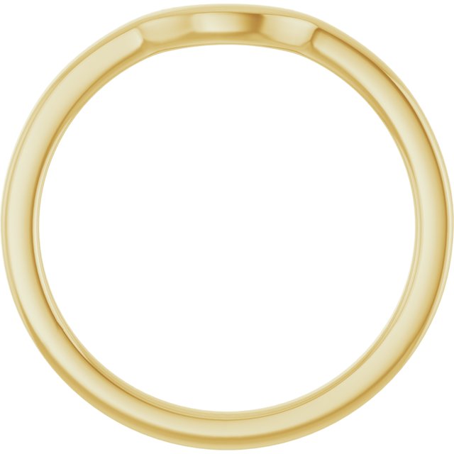 14K Matching Band for Cushion Ring
