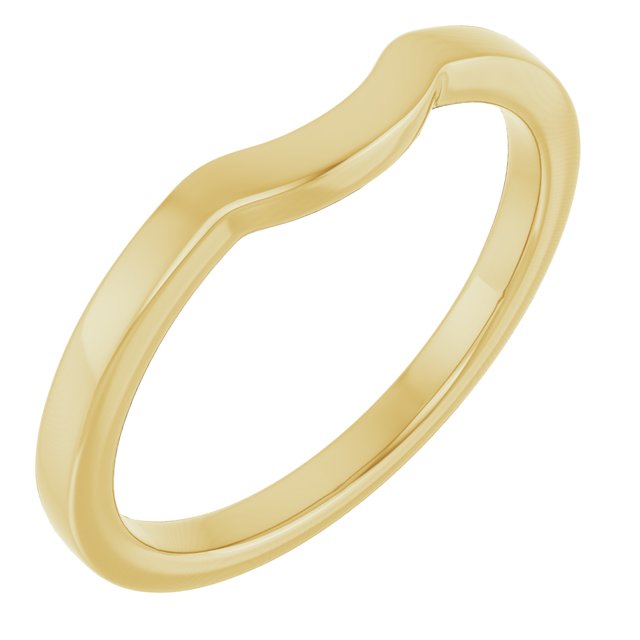 14K Matching Band for Cushion Ring