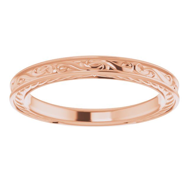 10K Rose Vintage-Inspired Band