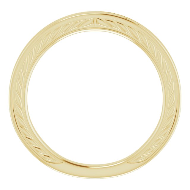 14K Yellow Vintage-Inspired Band