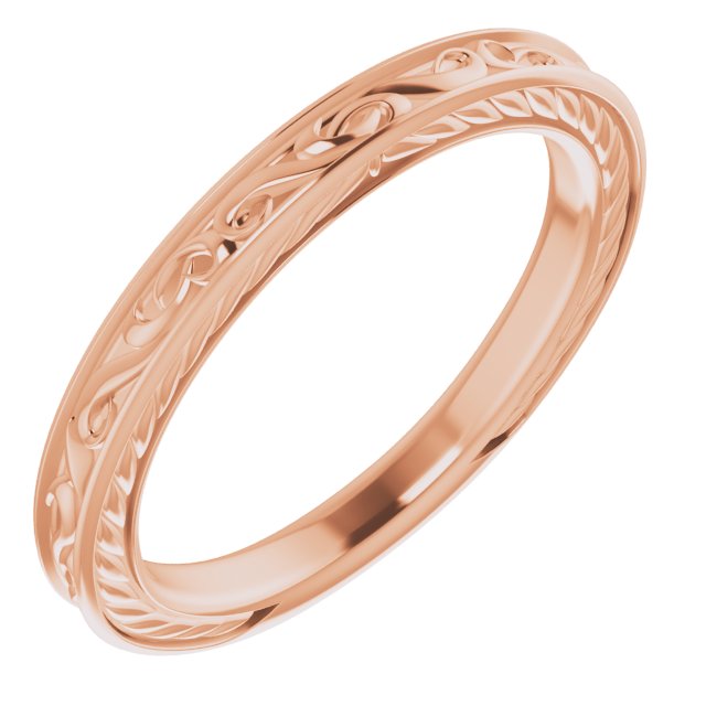 10K Rose Vintage-Inspired Band
