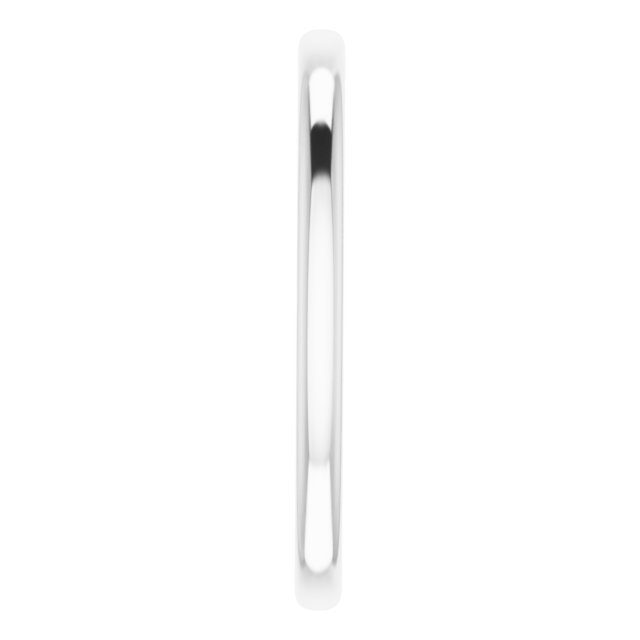 18K Round Wedding Band