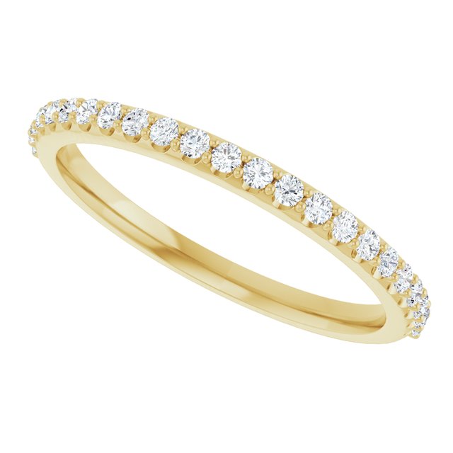 14K Yellow 1/4 CTW Lab-Grown Diamond Band