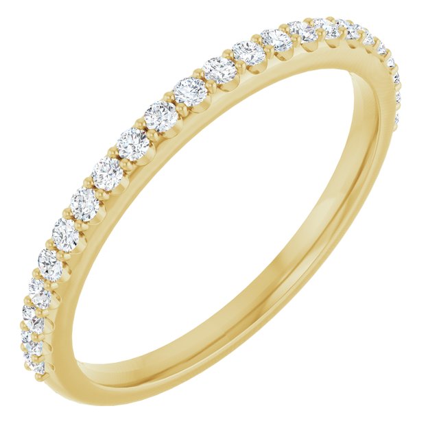 14K Yellow 1/4 CTW Lab-Grown Diamond Band