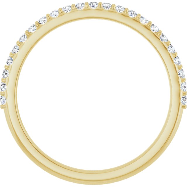 14K Yellow 1/4 CTW Lab-Grown Diamond Band
