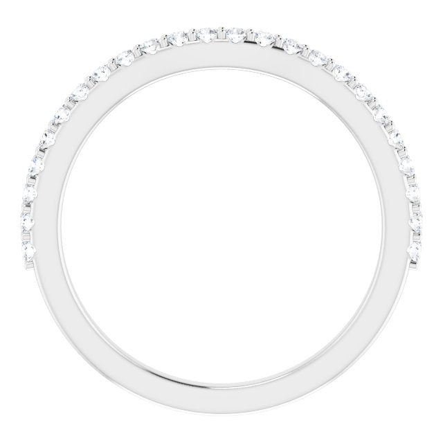 14K White 1/4 CTW Diamond Band