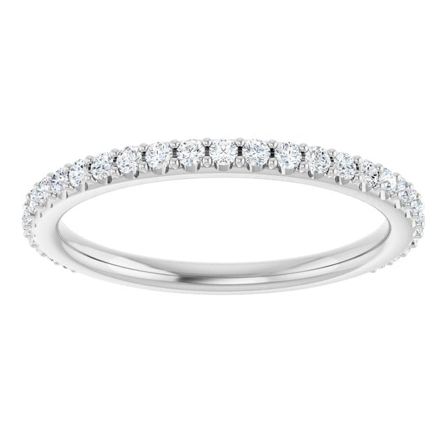 14K White 1/3 CTW Diamond Band