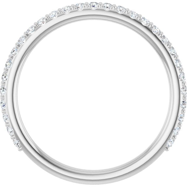 14K White 1/3 CTW Diamond Band