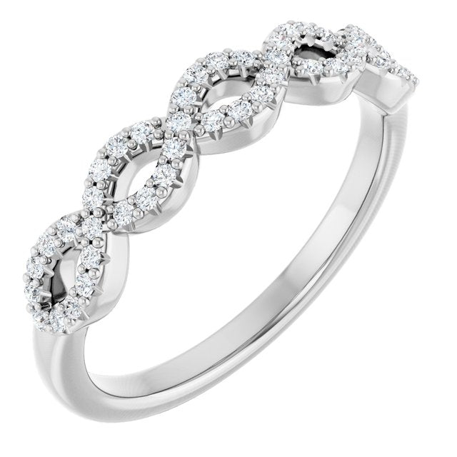 1/5 CTW Natural Diamond Band for Round Ring