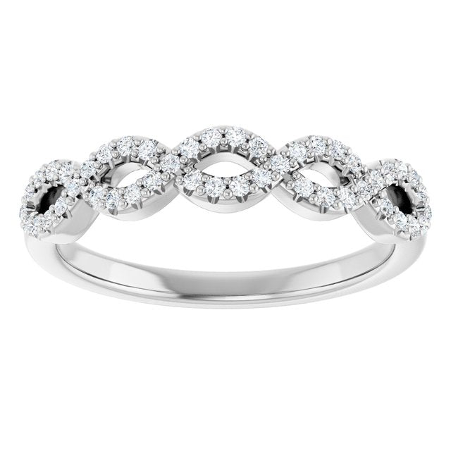1/5 CTW Natural Diamond Band for Round Ring