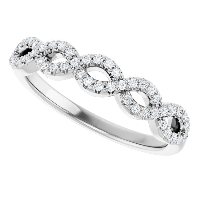 1/5 CTW Natural Diamond Band for Round Ring