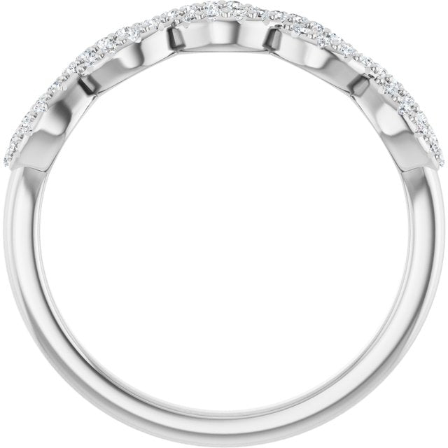 1/5 CTW Natural Diamond Band for Round Ring