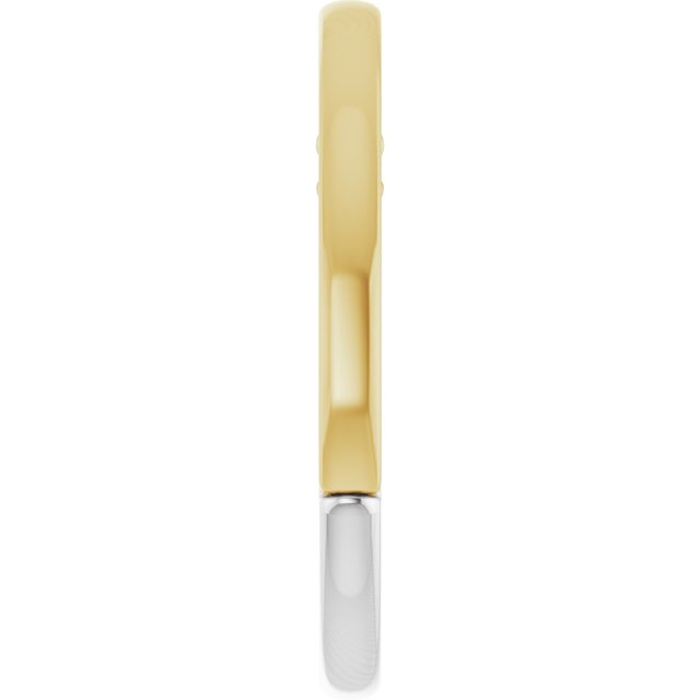14K White & Yellow Band