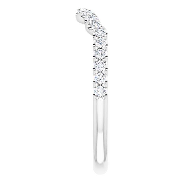 Platinum 1/4 CTW Natural Diamond Band