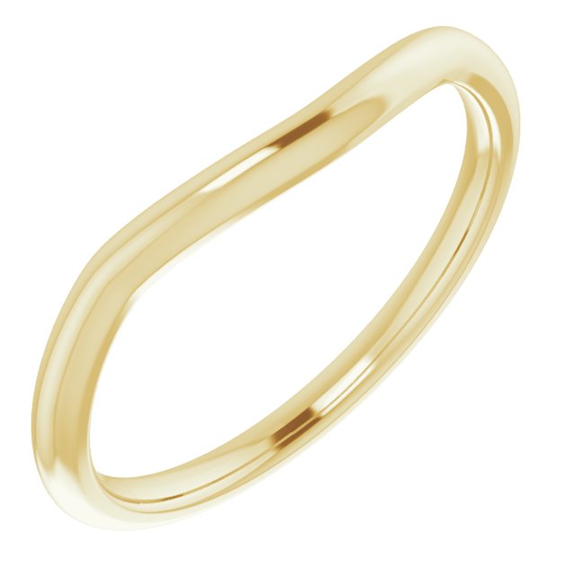 14K Band for Oval Ring