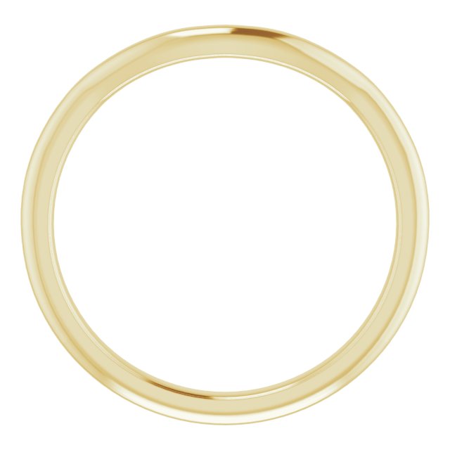 14K Band for Oval Ring