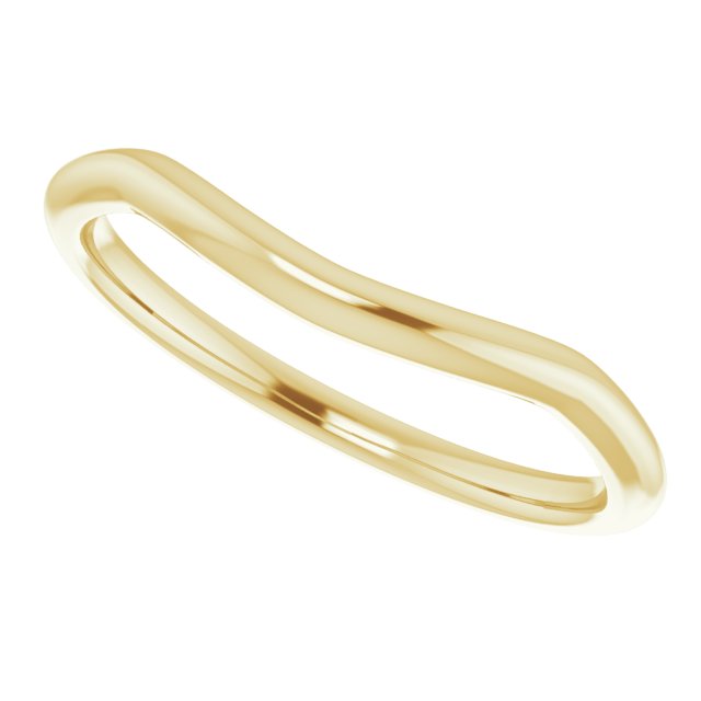 14K Band for Oval Ring