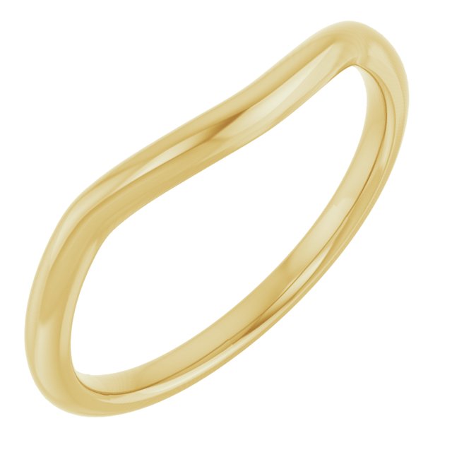 14K Band for Oval Ring