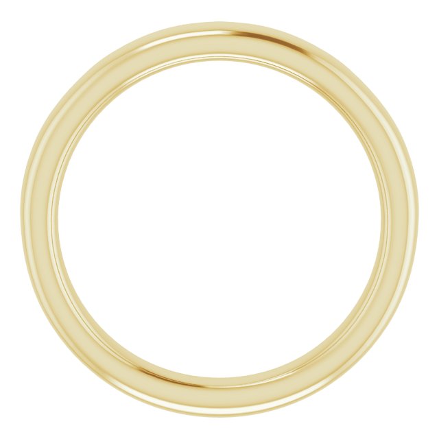 10K Band for Oval Ring
