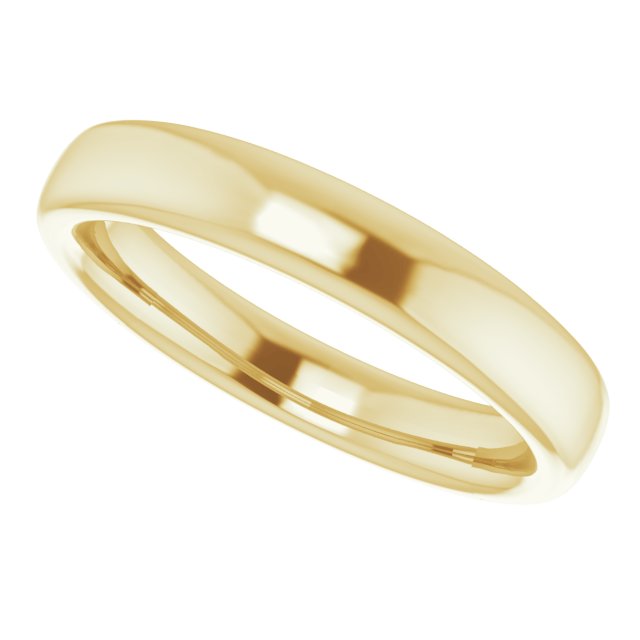 10K Band for Oval Ring