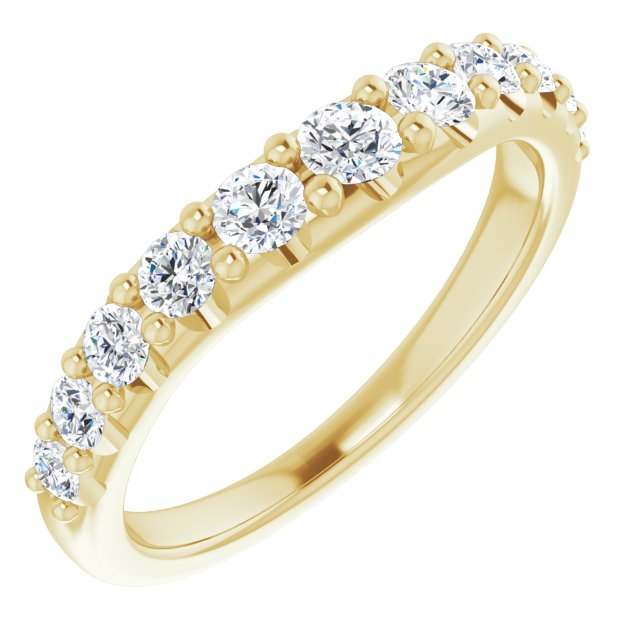 14K Yellow 5/8 CTW Diamond Band
