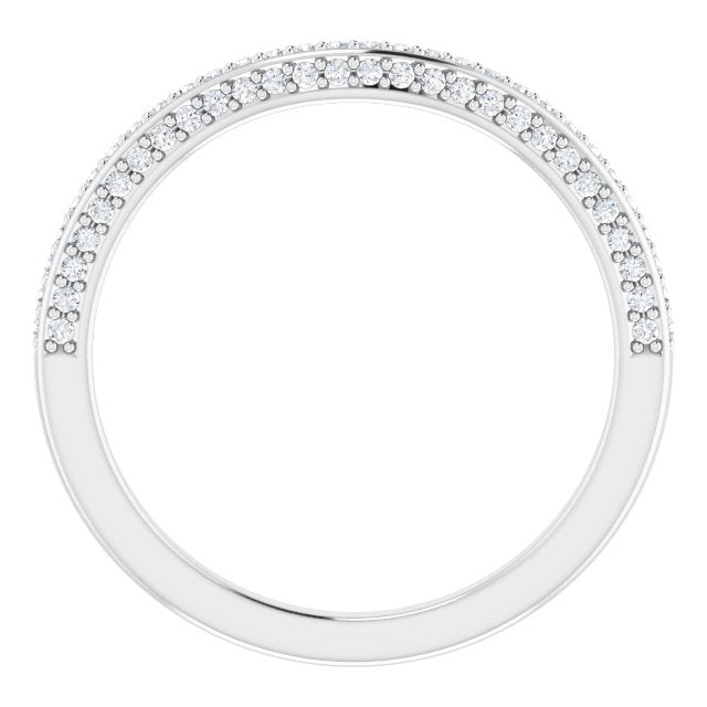 14K 1/6 CTW Natural Diamond Band for Round Ring