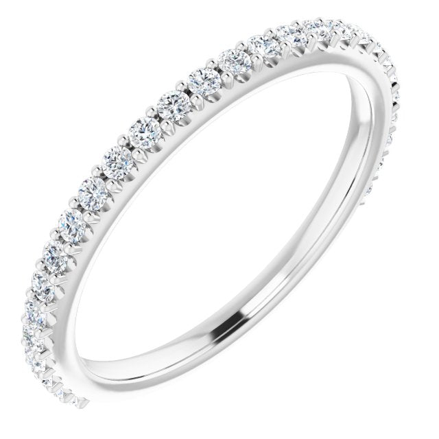 14K 1/4 CTW Natural Diamond Band for Round Ring