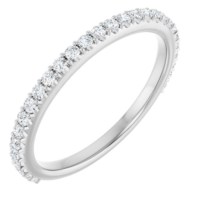 14K White 1/3 CTW Lab-Grown Diamond Band
