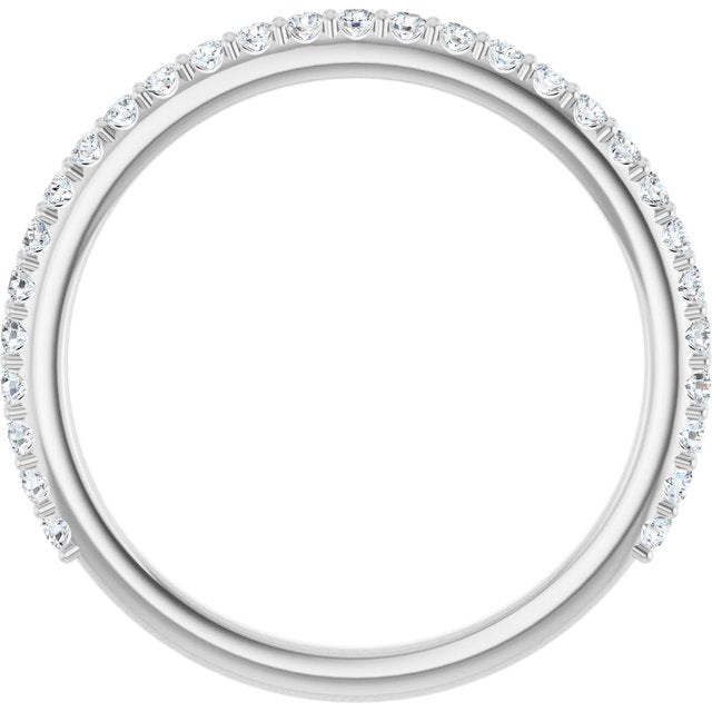 14K White 1/3 CTW Lab-Grown Diamond Band