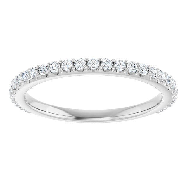 14K White 1/3 CTW Lab-Grown Diamond Band